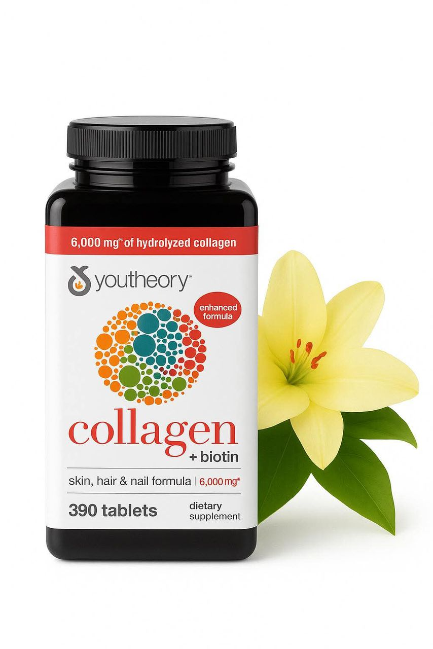 Youtheory Collagen + Biotin 6,000mg — 390 tablets